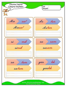 s sesi Grubu Çalışma Sayfaları